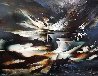 Phantom Ship 36x48 Original Painting by Leonardo Nierman - 0 Phantom Ship 36x48 Original Painting by Leonardo Nierman - 0