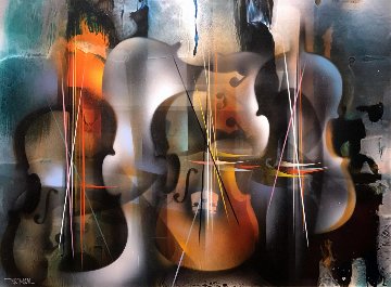 Sonata 30x38 Original Painting - Leonardo Nierman Sonata 30x38 Original Painting - Leonardo Nierman