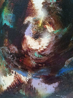 Untitled Painting 21x18 Original Painting - Leonardo Nierman Untitled Painting 21x18 Original Painting - Leonardo Nierman