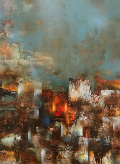 Wall 58x45 Huge Original Painting - Leonardo Nierman Wall 58x45 Huge Original Painting - Leonardo Nierman