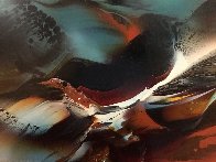 Imaginary Landscape 30x38 Original Painting by Leonardo Nierman - 5 Imaginary Landscape 30x38 Original Painting by Leonardo Nierman - 5