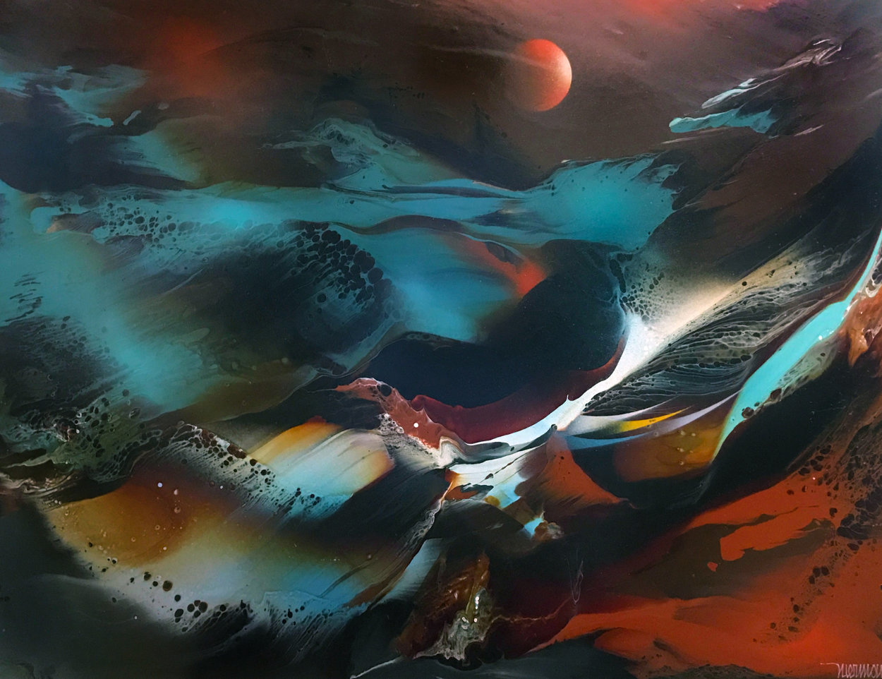 Imaginary Landscape 30x38 Original Painting by Leonardo Nierman Imaginary Landscape 30x38 Original Painting by Leonardo Nierman