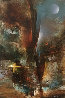 Imaginary Landscape Painting - 1982 30x23 Original Painting by Leonardo Nierman - 0