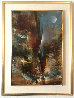 Imaginary Landscape 1982 30x23 Original Painting by Leonardo Nierman - 1