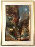 Imaginary Landscsape 1982 30x23 Original Painting by Leonardo Nierman - 1 Imaginary Landscsape 1982 30x23 Original Painting by Leonardo Nierman - 1