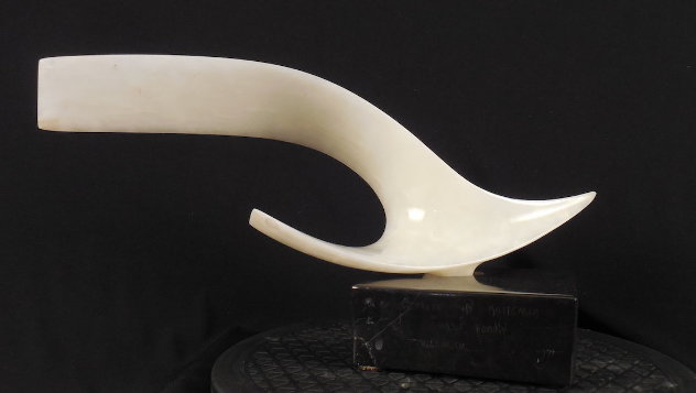 Seagull Onyx Sculpture  Unique 1971 15 in Sculpture by Leonardo Nierman