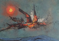 Firebird 1962 22x30 Original Painting by Leonardo Nierman - 0 Firebird 1962 22x30 Original Painting by Leonardo Nierman - 0