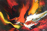 Lava 22x30 Original Painting by Leonardo Nierman - 2