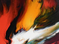 Lava 22x30 Original Painting by Leonardo Nierman - 3 Lava 22x30 Original Painting by Leonardo Nierman - 3