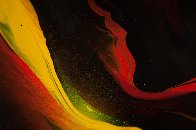 Lava 22x30 Original Painting by Leonardo Nierman - 4 Lava 22x30 Original Painting by Leonardo Nierman - 4
