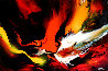 Lava 22x30 Original Painting by Leonardo Nierman - 0