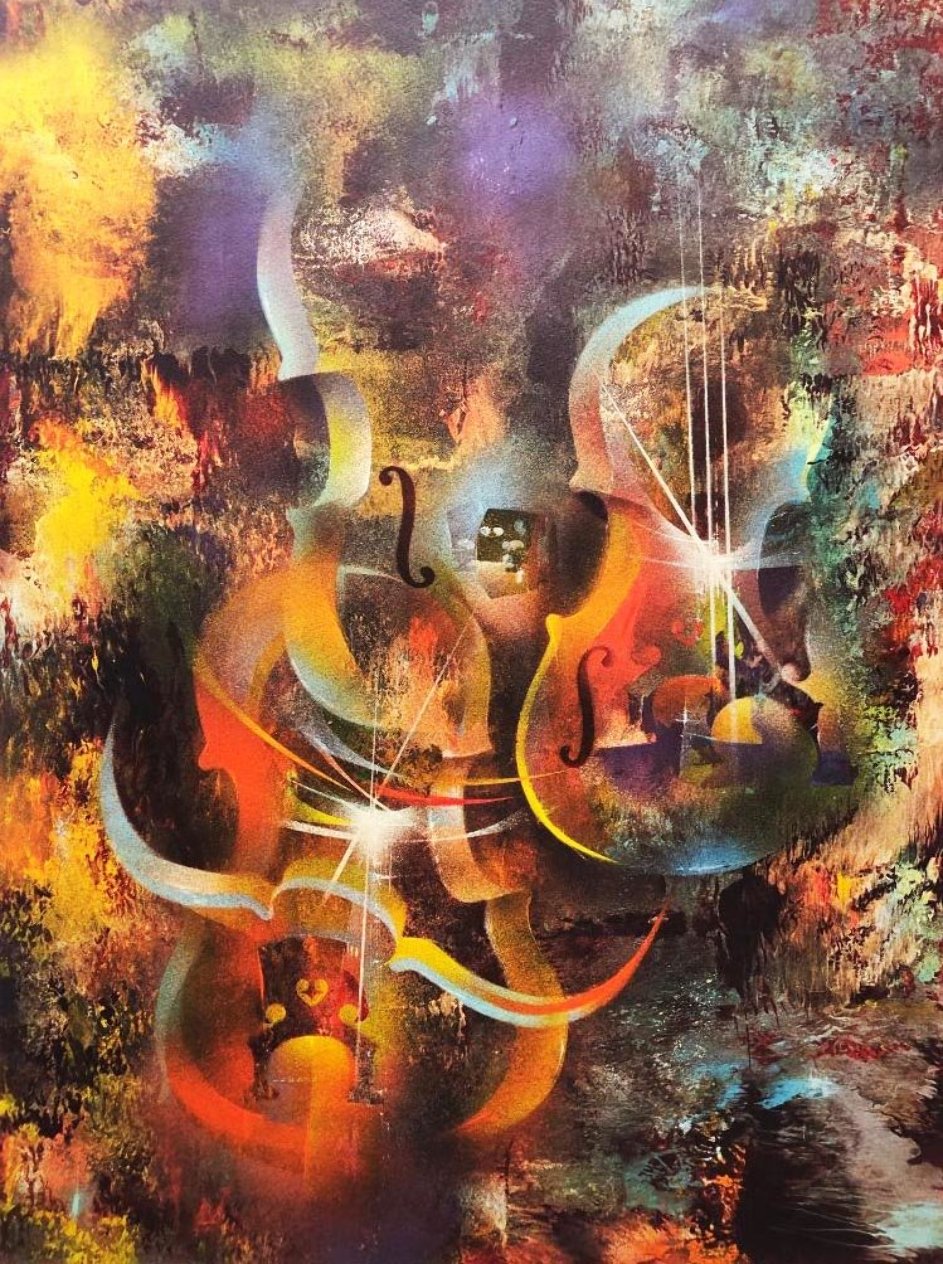 French composer, print , ravel inspired, leonardo nierman by Leonardo ...