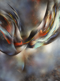 Eternal Flight 51x39 Super Huge Original Painting - Leonardo Nierman Eternal Flight 51x39 Super Huge Original Painting - Leonardo Nierman