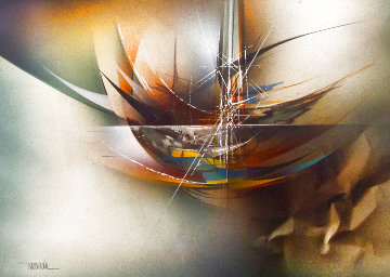 Floating 27x23 Original Painting - Leonardo Nierman Floating 27x23 Original Painting - Leonardo Nierman