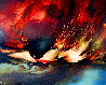 Birth of Fire 1977 32x40 Original Painting by Leonardo Nierman - 0