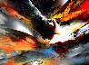 Volcanic Fury 1992 36x48 - Huge Original Painting by Leonardo Nierman - 0