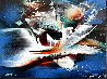 Flying Dutchman 19x23 Original Painting by Leonardo Nierman - 0