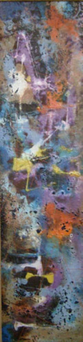 Gravity 1960 32x8 Original Painting by Leonardo Nierman Gravity 1960 32x8 Original Painting by Leonardo Nierman