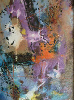 Gravity 1960 32x8 Original Painting by Leonardo Nierman - 4 Gravity 1960 32x8 Original Painting by Leonardo Nierman - 4