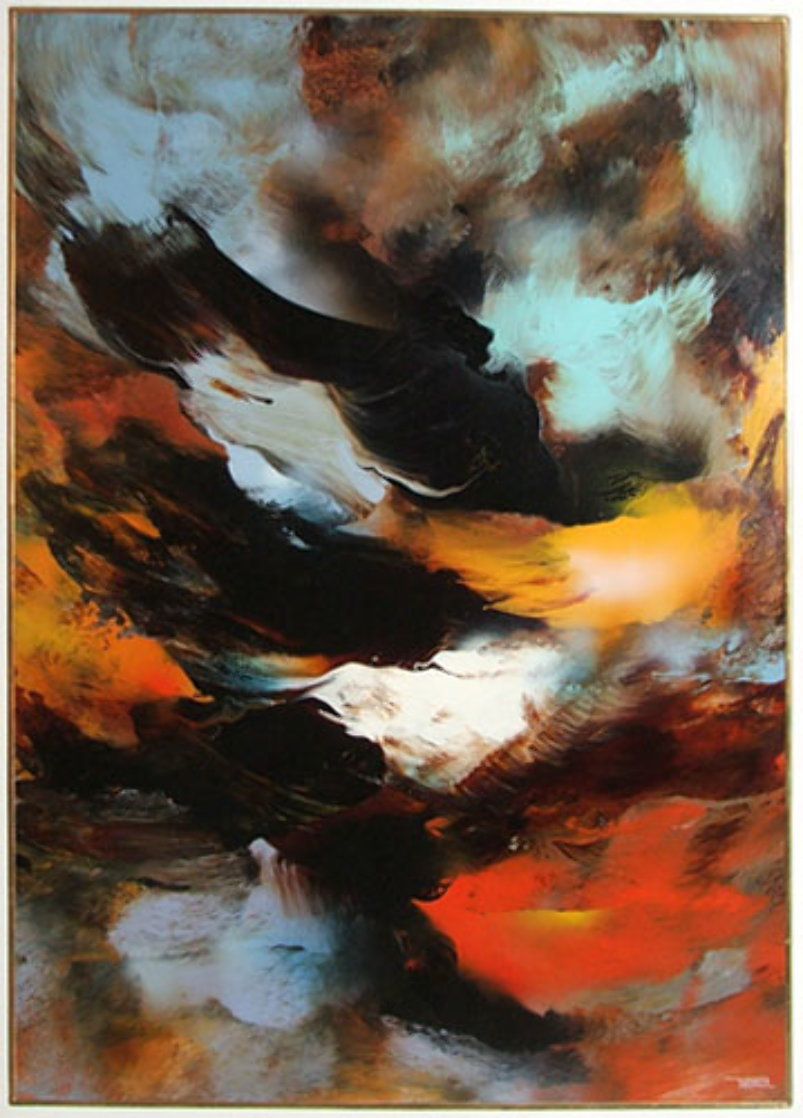 Prophesy 1980 54x41 Huge Original Painting by Leonardo Nierman Prophesy 1980 54x41 Huge Original Painting by Leonardo Nierman