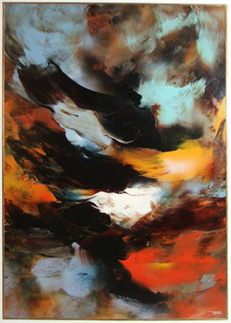 Prophesy 1980 54x41 Huge Original Painting - Leonardo Nierman
