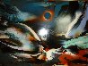Eclipse 40x53 Original Painting by Leonardo Nierman - 1