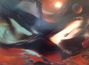 Genesis 35x27 Original Painting - Leonardo Nierman Genesis 35x27 Original Painting - Leonardo Nierman