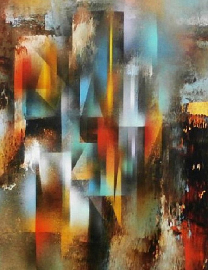 Refracting Light 38x30 Original Painting by Leonardo Nierman Refracting Light 38x30 Original Painting by Leonardo Nierman