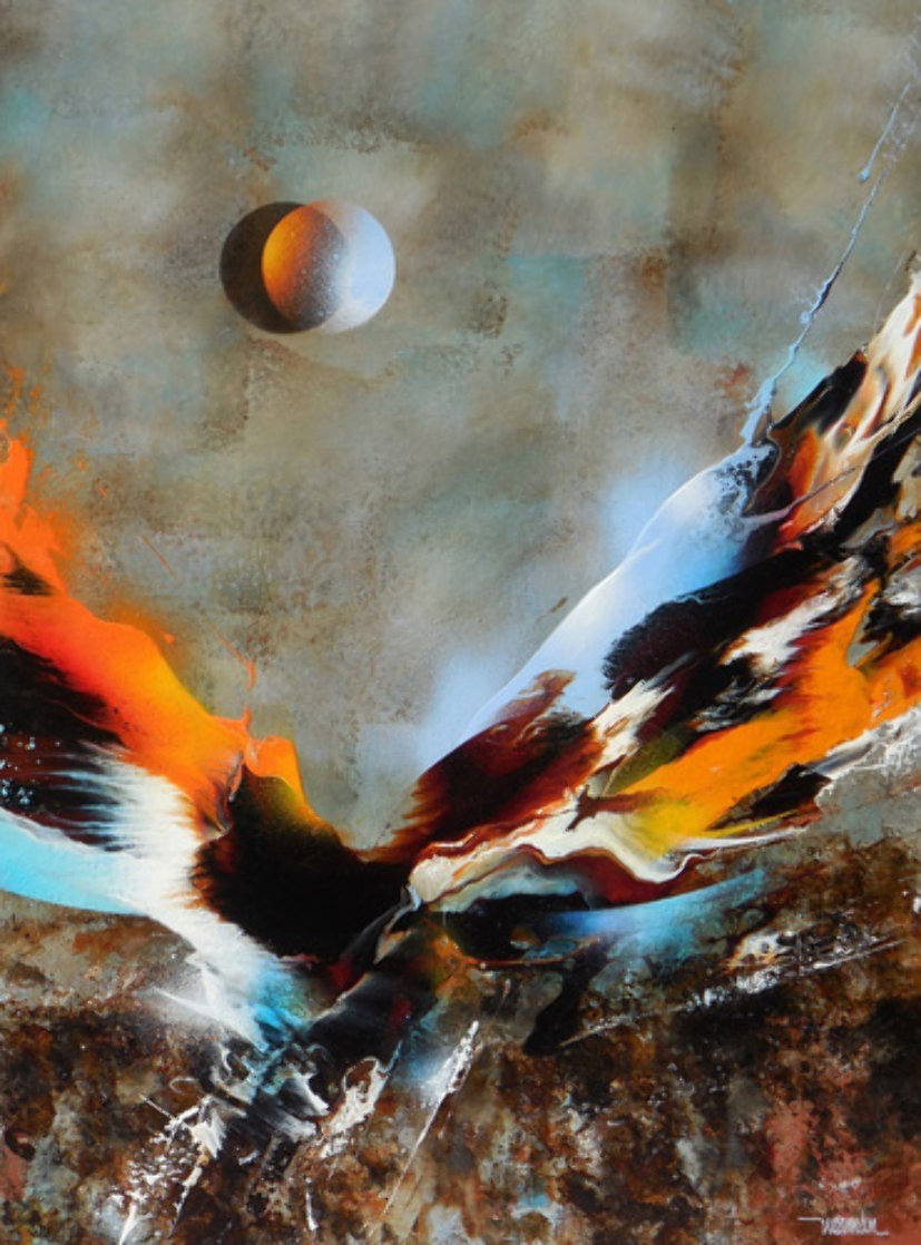 Bird of Paradise 39x31 Original Painting by Leonardo Nierman Bird of Paradise 39x31 Original Painting by Leonardo Nierman
