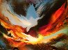 Volcanic Fury 24x32 Original Painting by Leonardo Nierman - 0