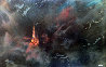 Enchanted City 54x74 Huge Original Painting by Leonardo Nierman - 0