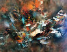 Autumn Wind 1977 37x49 Huge Original Painting by Leonardo Nierman - 0