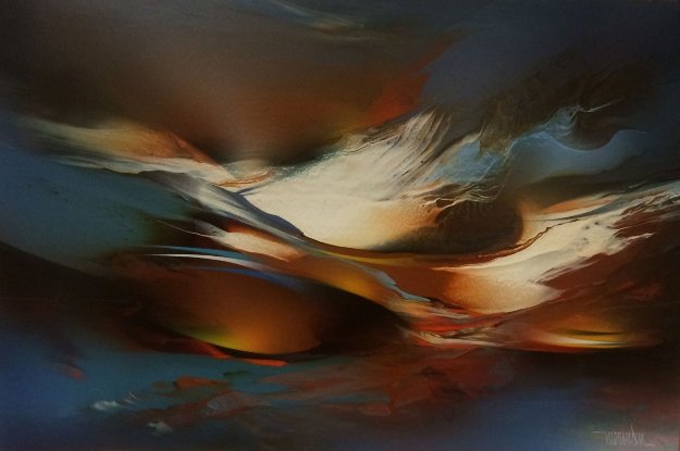 Springtime 1990 30x20 Original Painting by Leonardo Nierman Springtime 1990 30x20 Original Painting by Leonardo Nierman
