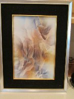 Erosion Watercolor 1979 19x25 Watercolor by Leonardo Nierman - 1 Erosion Watercolor 1979 19x25 Watercolor by Leonardo Nierman - 1