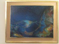 Storm At Sea 1968 39x31 Original Painting by Leonardo Nierman - 1 Storm At Sea 1968 39x31 Original Painting by Leonardo Nierman - 1