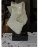 Enigma White Onyx Sculpture 1974 Sculpture by Leonardo Nierman - 2 Enigma White Onyx Sculpture 1974 Sculpture by Leonardo Nierman - 2