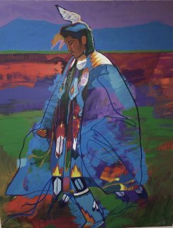 Dancer At Taos Pow Wow AP 1994 Limited Edition Print - John Nieto Dancer At Taos Pow Wow AP 1994 Limited Edition Print - John Nieto