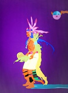 Indian Drum Dancer 1990 Limited Edition Print - John Nieto Indian Drum Dancer 1990 Limited Edition Print - John Nieto