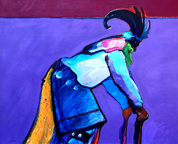 Ram Dancer 1986 50x62 Super Huge Original Painting - John Nieto Ram Dancer 1986 50x62 Super Huge Original Painting - John Nieto