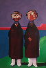 Olla Bearers 1984 42x32  Huge Original Painting by John Nieto - 0