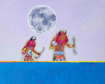 Cosmic Dance 2001 27x34 Original Painting - John Nieto