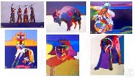 Leather Bound Folio of 30 Serigraphs, Six Signed and Framed 1996 Limited Edition Print by John Nieto - 0 Leather Bound Folio of 30 Serigraphs, Six Signed and Framed 1996 Limited Edition Print by John Nieto - 0