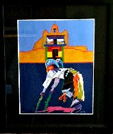 San Ildefonso Pueblo Church 1996 Limited Edition Print by John Nieto - 2