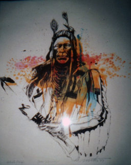 Crow Warrior 1977 Limited Edition Print - John Nieto Crow Warrior 1977 Limited Edition Print - John Nieto