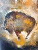 Petroglyph 1997 72x48 - Acrylic on Canvas - Huge Mural Size Original Painting by Michael Nisperos - 2