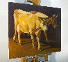 Cows 2014 39x54 - Huge Original Painting by Robert Nizamov - 2