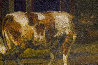 Calves 2019 41x57 - Huge Original Painting by Robert Nizamov - 6