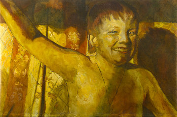 Portrait 2019 41x41 Huge Original Painting - Robert Nizamov Portrait 2019 41x41 Huge Original Painting - Robert Nizamov