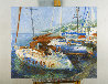 Boats 2014 39x47 Huge Original Painting by Robert Nizamov - 1