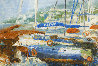 Boats 2014 39x47 Huge Original Painting by Robert Nizamov - 4